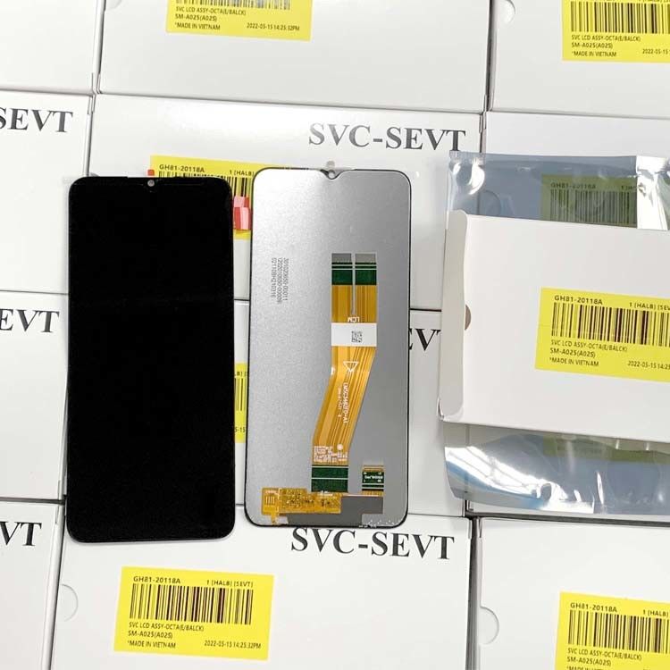 Grosir Kualitas Tinggi LCD Screen Untuk  A02S 100% Original Baru Service Pack LCDS  A025 Telepon Tampilan