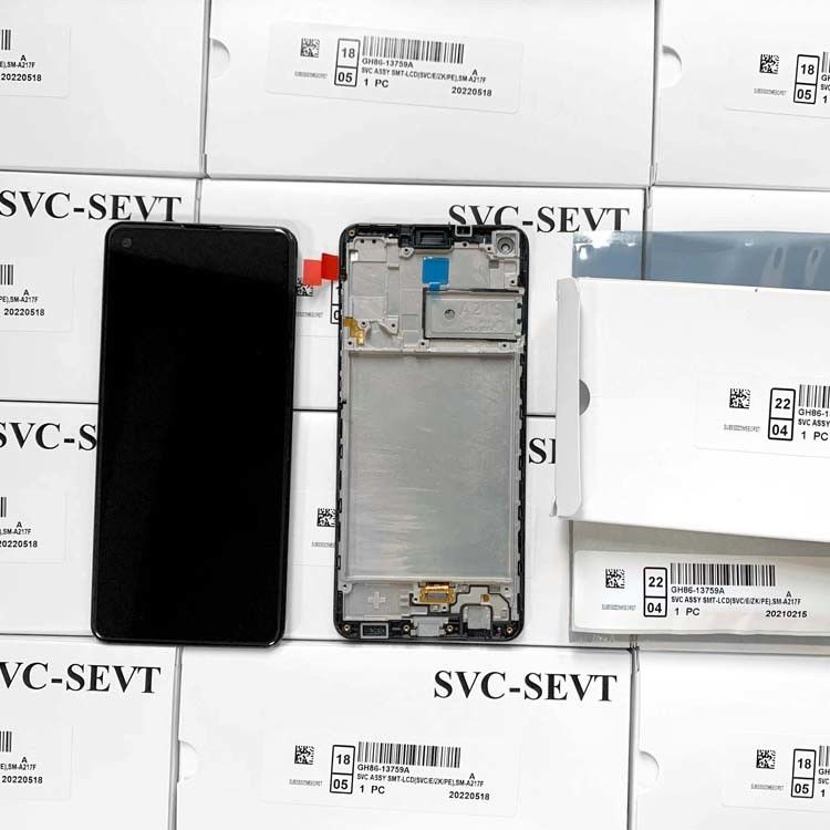 A21S LCD lcd With Frame Untuk  A21S Original New Service Pack LCDS  A217 Mobile Phone Screen Display Pantalla