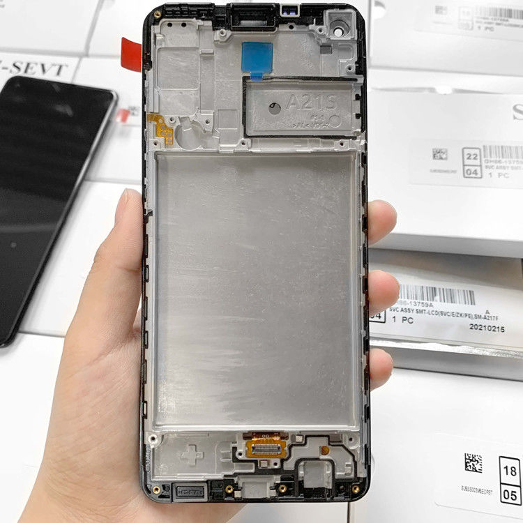 A21S LCD lcd With Frame Untuk  A21S Original New Service Pack LCDS  A217 Mobile Phone Screen Display Pantalla