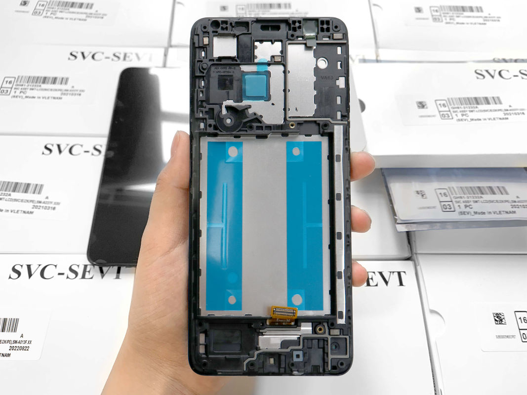 A013 LCD Display With Frame Untuk  A013 Original Service Pack LCDS  A01 Core Screen Ponsel Pantala