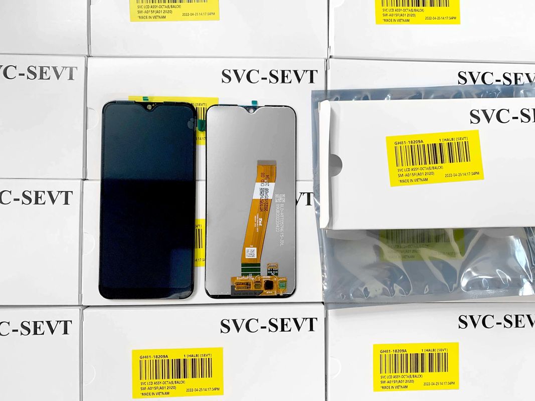 A01 LCD lcd Untuk  A01 Grosir Original Telepon Seluler Layar Tampilan Pantalla  A105 Service Pack LCDS Touch