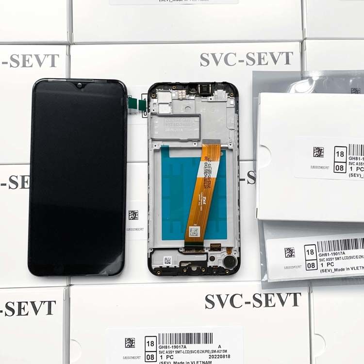 A01 LCD Screen Display lcd With Frame Untuk  A01 Grosir Paket Layanan LCDS  A105 Asli Ponsel Pantalla