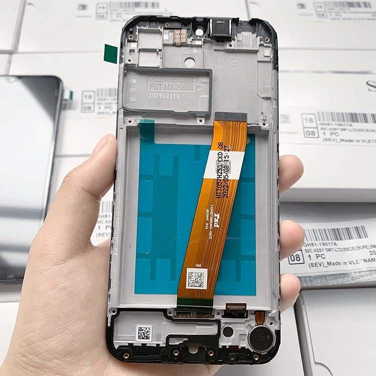 A01 LCD Screen Display lcd With Frame Untuk  A01 Grosir Paket Layanan LCDS  A105 Asli Ponsel Pantalla