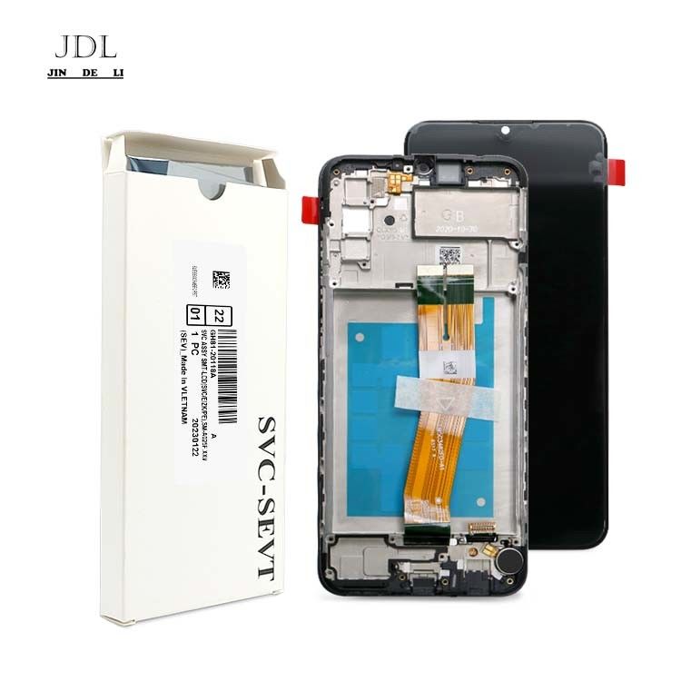 Grosir A02S LCD LCD Dengan Bingkai Untuk  A02S Pabrik Layar Sentuh Tampilan  A025 Service Pack LCDS Celana