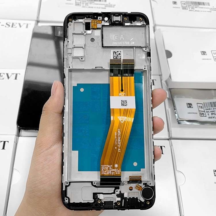 A03 LCD lcd Dengan Frame Untuk  a03 Grosir Layar Ponsel A035 Original Service Pack LCDS Display Pantalla