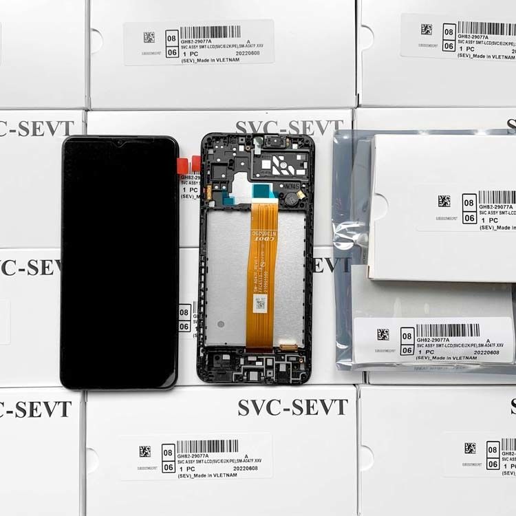 A04S LCD Lcd Dengan Frame Untuk  a04s Original Service Pack LCDS  A047 Mobile Phone Screen Display Pantalla