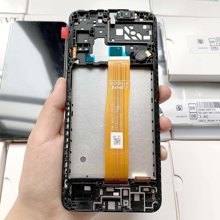 A04S LCD Lcd Dengan Frame Untuk  a04s Original Service Pack LCDS  A047 Mobile Phone Screen Display Pantalla