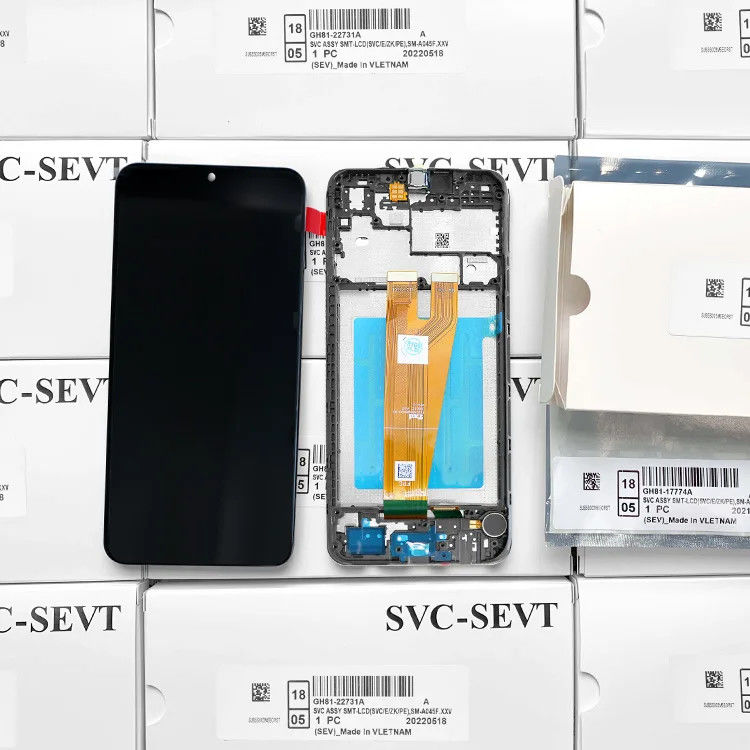 A045 Lcd Screen Display With Frame Untuk  a045 Mobile Phone Touch Pantalla  A04 Original Service Pack LCDS