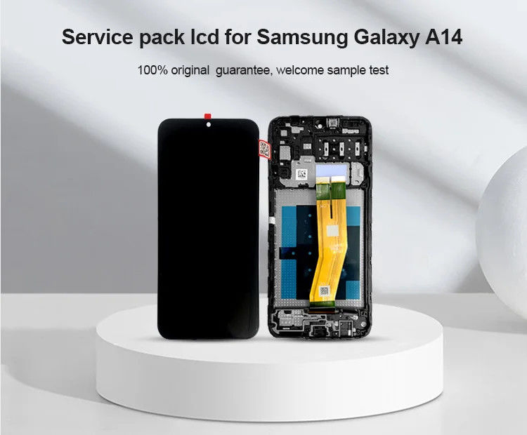 A14 4G LCD Dengan Bingkai Untuk  A145P Ponsel Sentuh Pantala  A145R Service Pack Layar LCD