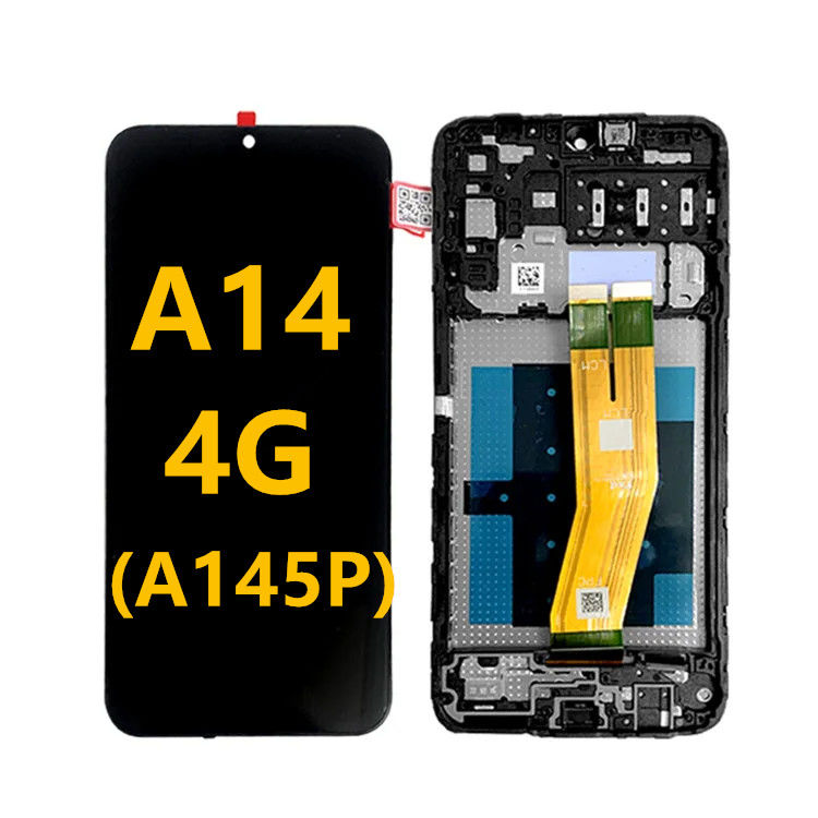 A14 4G LCD Dengan Bingkai Untuk  A145P Ponsel Sentuh Pantala  A145R Service Pack Layar LCD