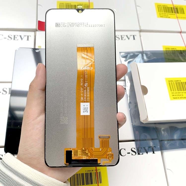Hitam A12 LCD Pengganti untuk Mobile Display Pengiriman oleh EMS FEDEX UPS DHL TNT