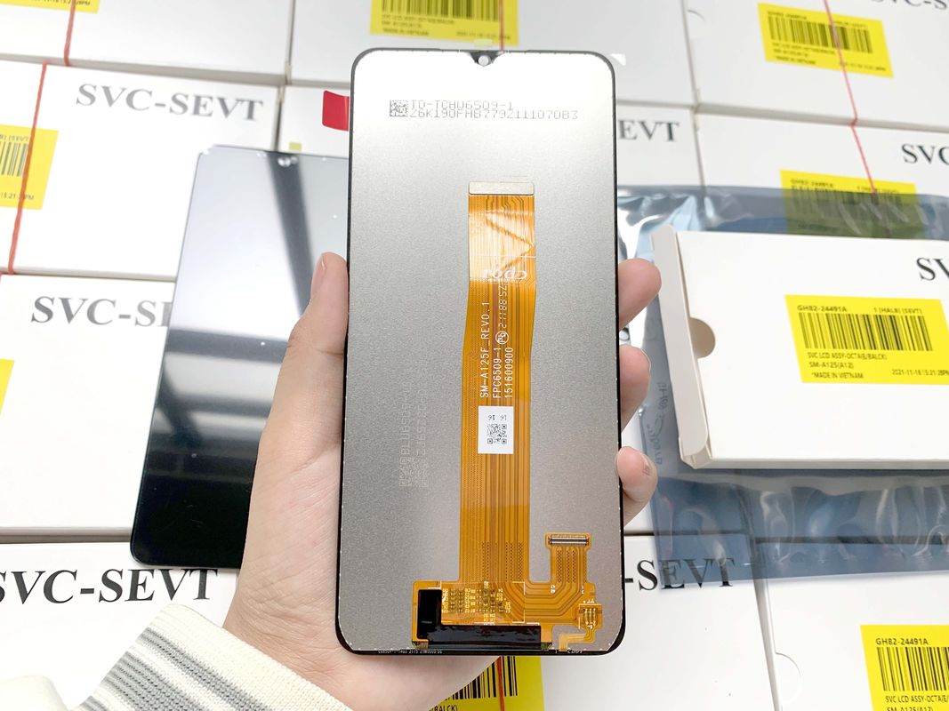 Hitam A12 LCD Pengganti untuk Mobile Display Pengiriman oleh EMS FEDEX UPS DHL TNT