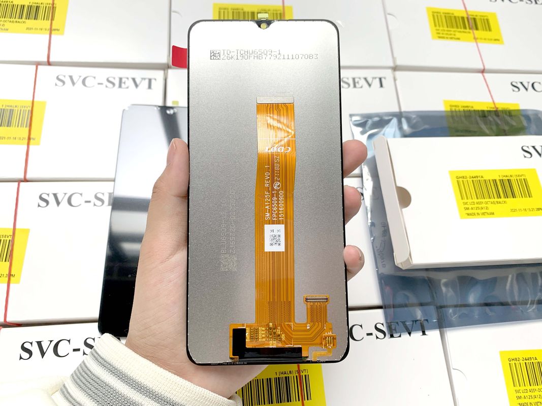 Hitam A12 LCD Pengganti untuk Mobile Display Pengiriman oleh EMS FEDEX UPS DHL TNT