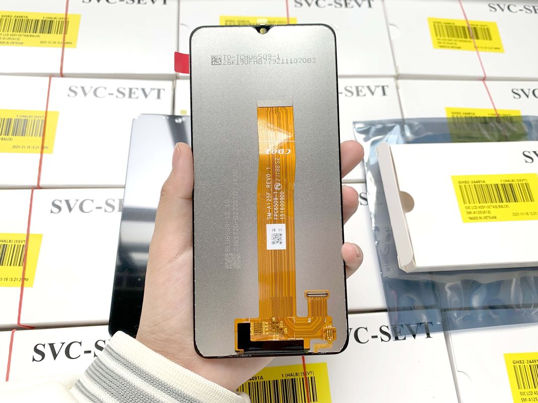 Hitam A12 LCD Pengganti untuk Mobile Display Pengiriman oleh EMS FEDEX UPS DHL TNT