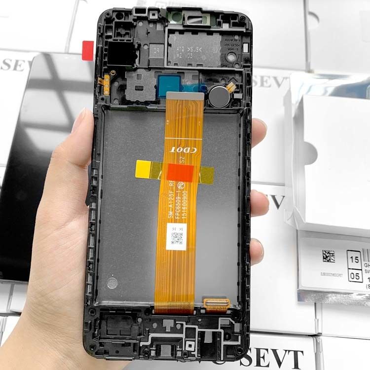 A12/A125 paket layanan asli LCD tanpa bingkai untuk   a04e LCD display pabrik penjualan langsung