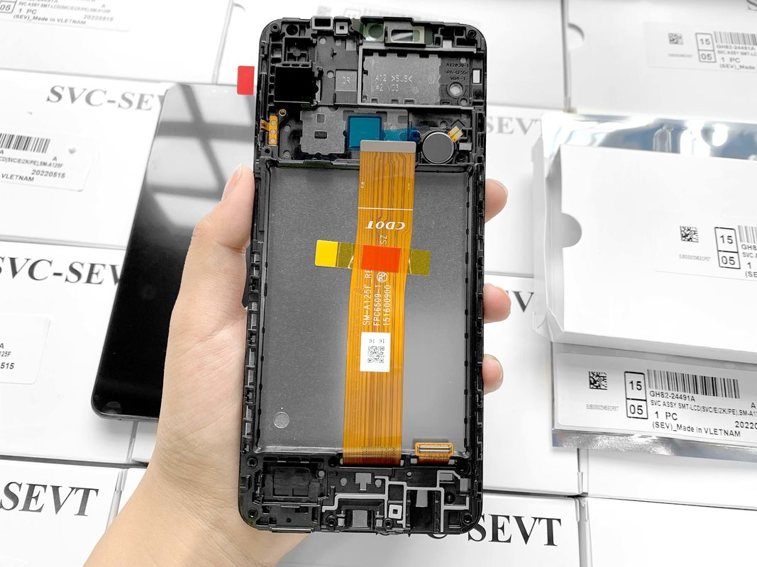 A12/A125 paket layanan asli LCD tanpa bingkai untuk   a04e LCD display pabrik penjualan langsung