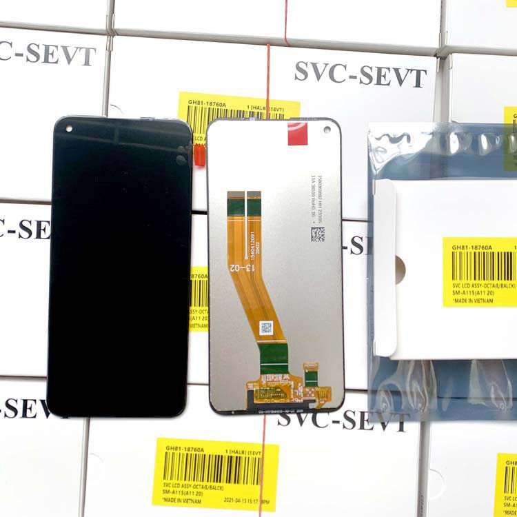 100% asli A11 / A115 Layar LCD Ponsel untuk Paket Layanan Tampilan Samusung