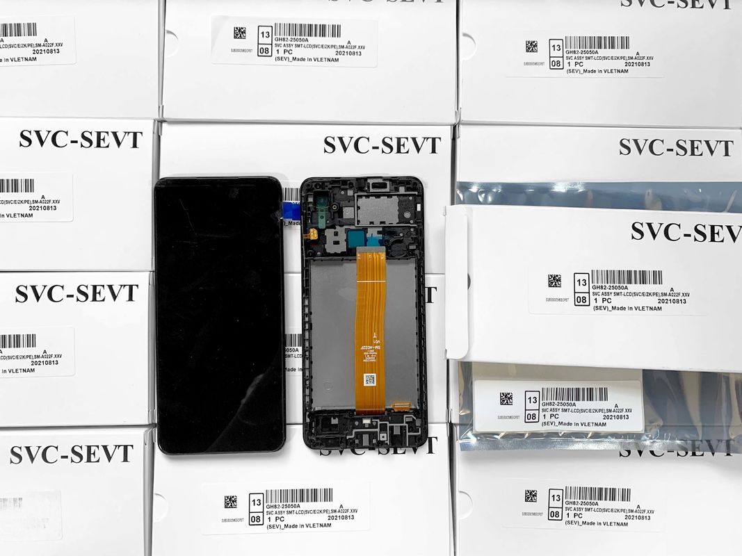 Professional berkualitas tinggi paket layanan asli LCD A022 Core ponsel LCD layar LCD mobile untuk  A01 Core