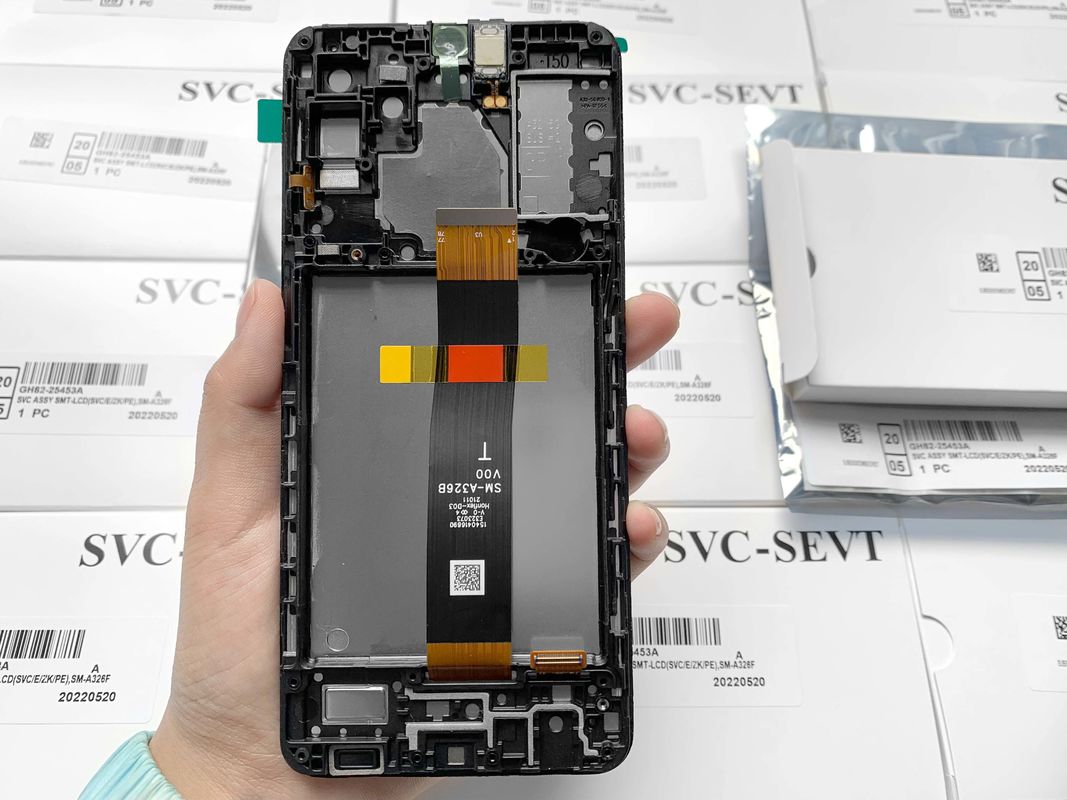 6.5'' Black LCD Touch Display untuk A326 Telephone Screen Replacement Service Pack