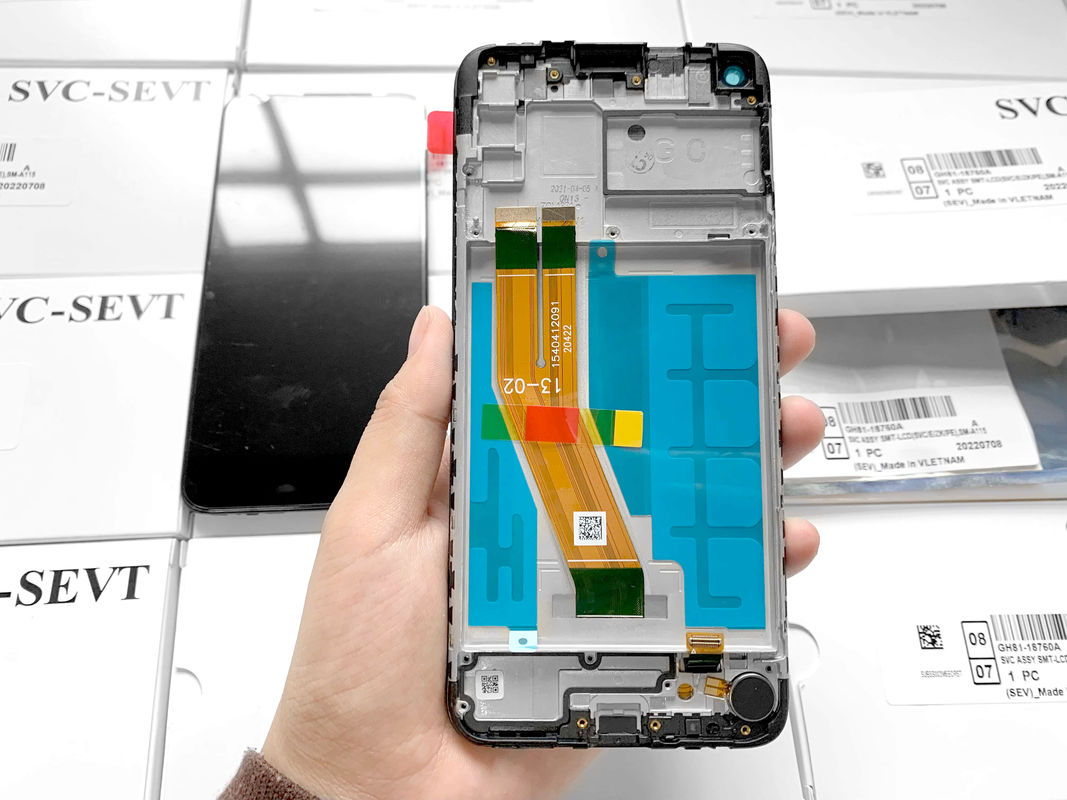 100% LCD asli A11 untuk layar telepon paket layanan LCD JDL suku cadang layar sentuh seluler